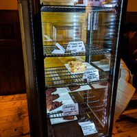 Dessert display at Strecha at Střecha in Prague
