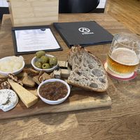 Vegan cheese plate   at Střecha in Prague