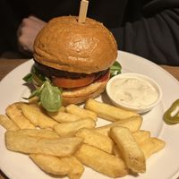 Chilli burger 🌶️  at Střecha in Prague