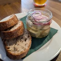 picked tofu at Střecha in Prague