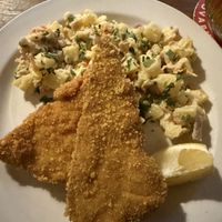 Schnitzel  at Střecha in Prague