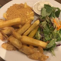 Fried cheese   at Střecha in Prague