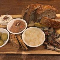 Cheese board   at Střecha in Prague