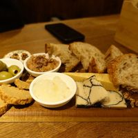Snack: Vegan cheese board #Veganuary at Střecha in Prague