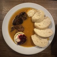 Svíčková  at Střecha in Prague