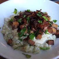 Halušky at Střecha in Prague