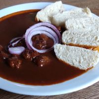 Gulasch at Střecha in Prague