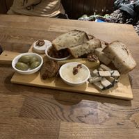 cheese board  at Střecha in Prague