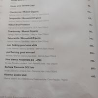 menu as of 22/07/2025 at Střecha in Prague