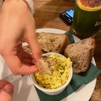 No-egg dip (out of this world) at Střecha in Prague