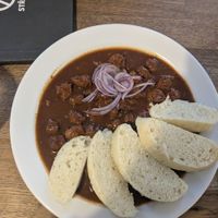 goulash at Střecha in Prague
