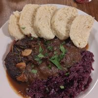 Vegan duck 🦆 at Střecha in Prague