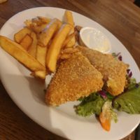 Deep fried cheese 7.5/10 at Střecha in Prague