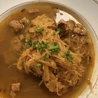 Cabbage soupp  at Střecha in Prague