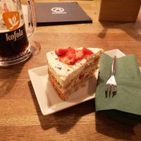 Vegan cake  at Střecha in Prague