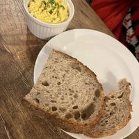 Tofu mayo with bread   at Střecha in Prague