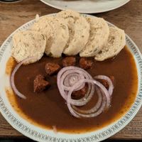 Goulash at Střecha in Prague