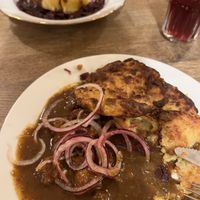 Budvar goulash   at Střecha in Prague