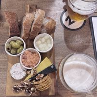 This cheese plate is incredible!!!  at Střecha in Prague
