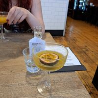 Passionfruit martini at Střecha in Prague