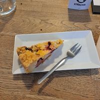 Strawberry cake at Střecha in Prague