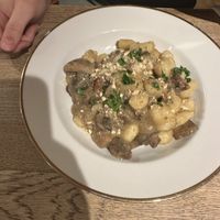 Mushroom gnocchii  at Střecha in Prague