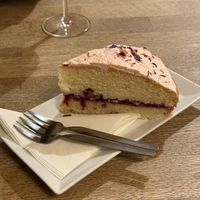Raspberry cake  at Střecha in Prague