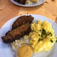 Meatloaf and potatoes!  at Střecha in Prague
