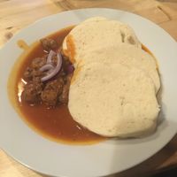 gulaš at Střecha in Prague