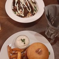  Gyros and burger at Střecha in Prague