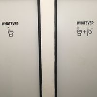 Love the bathrooms! at Střecha in Prague