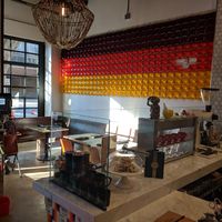 Front wall  at The Dankness Dojo by Modern Times Beer in Los Angeles