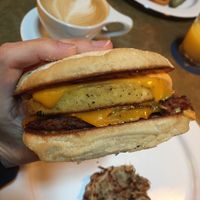 Breakfast sandwich at The Dankness Dojo by Modern Times Beer in Los Angeles