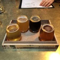 Beer flight at The Dankness Dojo by Modern Times Beer in Los Angeles