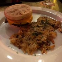 Breakfast sandwich (for dinner) at The Dankness Dojo by Modern Times Beer in Los Angeles