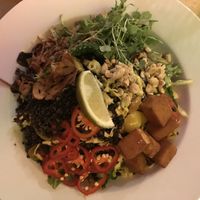 Burmese Lentil salad at The Dankness Dojo by Modern Times Beer in Los Angeles