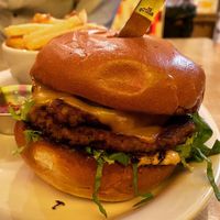 Burger at The Dankness Dojo by Modern Times Beer in Los Angeles