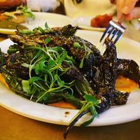 Shishito peppers at The Dankness Dojo by Modern Times Beer in Los Angeles