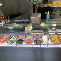 Sallad bar at Maoz in Barcelona
