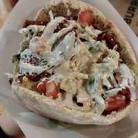 Pita Falafel (6,90€) at Maoz in Barcelona