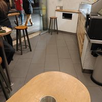 A few sitting places inside at Maoz in Barcelona
