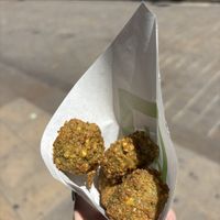 falafel at Maoz in Barcelona
