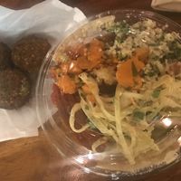 Falafel salad  at Maoz in Barcelona