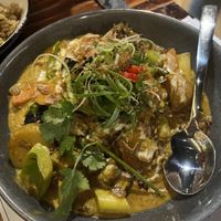 Yellow curry   at Hideaway Kitchen & Bar in Broadbeach
