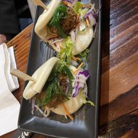 Those mushroom baos 🤤  at Hideaway Kitchen & Bar in Broadbeach