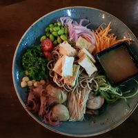 Tofu & mushroom poke bowl at Hideaway Kitchen & Bar in Broadbeach