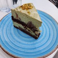 Pistachio cake at Cajnica Vanilla in Koper