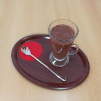 Vegan hot chocolate with coconut milk.

Photo by: Brunarica Jezero Braslovče on Facebook at Brunarica Jezero in Braslovce