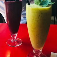 Smoothies at Luna's Diner in Copenhagen