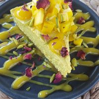 Mango cheesecake at Boho Eatery in Nairobi
